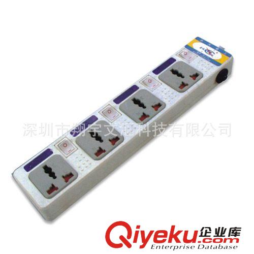 中天 SS-168 電源排插 五位五開(kāi)三孔 {wn}帶獨(dú)立保護(hù)開(kāi)關(guān)插座 2M