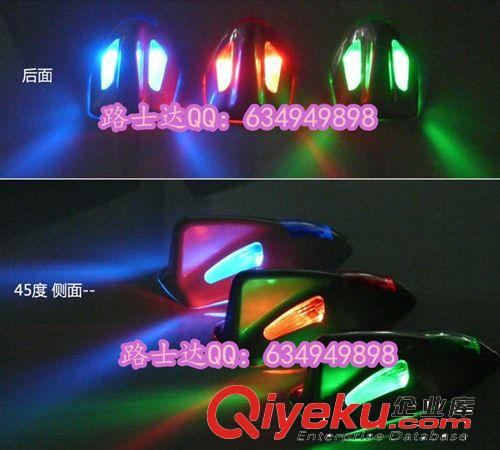 新款鯊魚(yú)天線魚(yú)鰭爆閃燈 太陽(yáng)能天線爆閃燈 防追尾燈 車(chē)頂燈原始圖片3