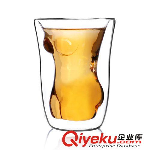 批發供應 創意搞怪美人杯，雙層玻璃杯