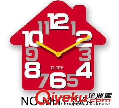 創(chuàng)意家居生活 韓式數(shù)字 個(gè)性時(shí)鐘/掛鐘 屋子造型掛鐘原始圖片2
