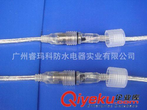 DC插廠家批發(fā)供應(yīng) 2芯透明DC防水公母插頭 IP67防水LED插頭原始圖片2