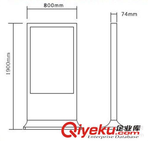 【廣告機】日美 55寸多媒體設(shè)備 液晶戶外樓宇落地立式網(wǎng)絡(luò)觸摸原始圖片3