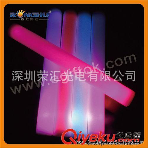 供應(yīng)助威用品 LED電子熒光棒 七彩海棉棒 七彩發(fā)光棒 電子熒光棒原始圖片3