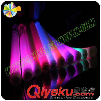 泡沫發光棒 led泡綿發光棒 七彩閃光棒 萬圣節禮品  歌迷助威用品