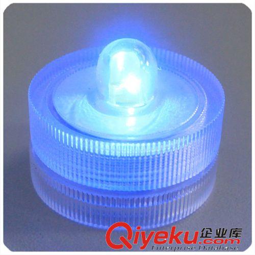 廠家直銷LED電子蠟燭燈 發光潛水燈 圓形防水蠟燭燈 七彩閃光水燈原始圖片2