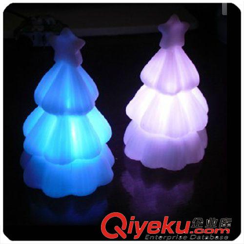 七彩小夜燈 搪膠圣誕樹燈具 創意禮品 裝飾溫馨燈具原始圖片2