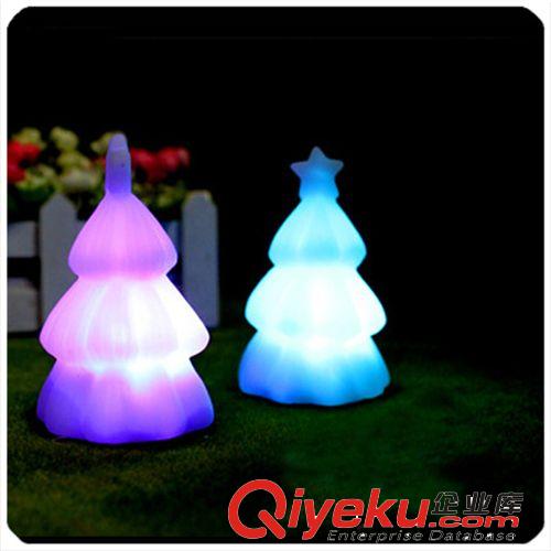 七彩小夜燈 搪膠圣誕樹燈具 創意禮品 裝飾溫馨燈具原始圖片3