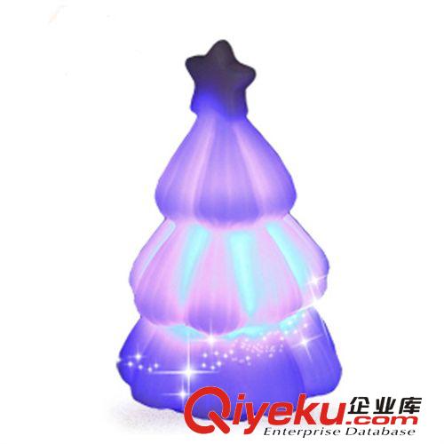 七彩小夜燈 搪膠圣誕樹燈具 創意禮品 裝飾溫馨燈具