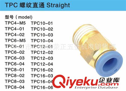 螺紋直通 PC10-02 TPM/朝日氣動