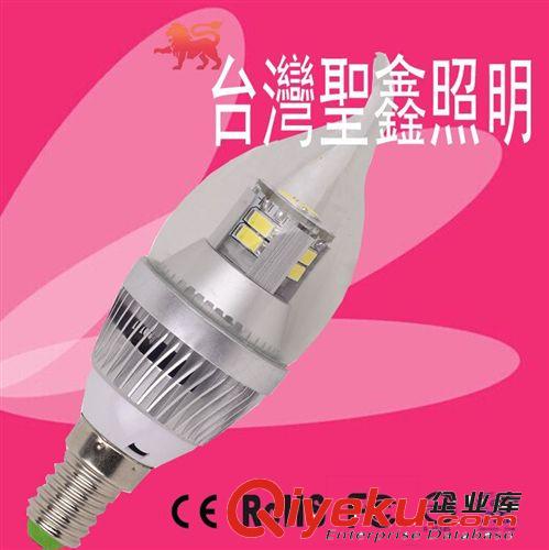 led蠟燭燈 5W 拉尾 尖泡  E14 圣勛 5730smd 高亮度 361