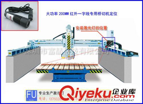 石材橋切機專用紅外線定位燈 200mw一字激光器 線狀標線儀