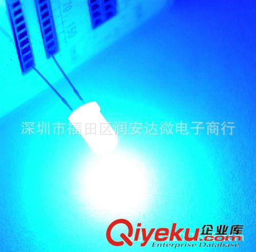 LED發(fā)光二極管 5MM 圓頭 白發(fā)普綠光 (100只)