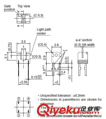 光電開關(guān)GP1S096HCZOF