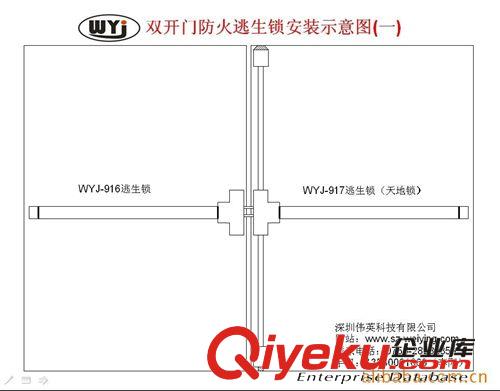 供應(yīng)推杠鎖(圖)，WYJ推杠鎖，防火鎖，深圳消防鎖