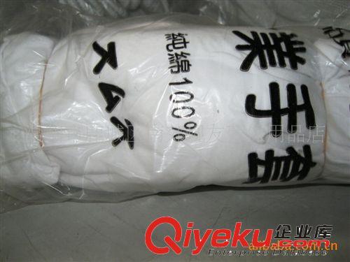 汗布白棉手套 拉力白手套 白作業棉手套 白棉手套溫州廠家直銷原始圖片3