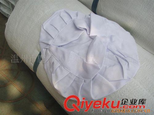 廚師小圓布帽加厚白色勞動(dòng)帽  加厚廚師帽 酒店廚師帽定做食品帽原始圖片3