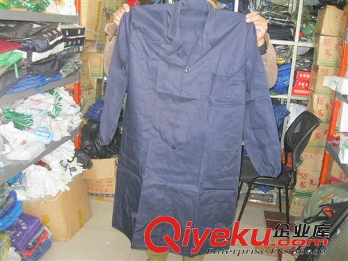 加厚耐磨加大藍大褂 工作服 藍色工作服 藍長衣 長大褂 搬運服原始圖片3