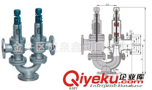 雙聯(lián)安全閥,彈簧雙出口安全閥A38Y-16C【天正 永一 羅浮等品牌】