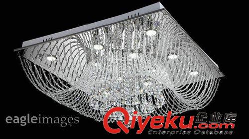 *方形LED臥室燈攝影 方盤水晶燈攝影 佳能攝影 燈具攝影