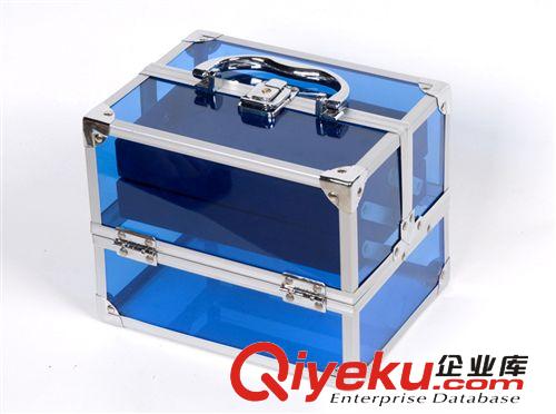 【質(zhì)優(yōu)價廉】供應(yīng)鋁箱.化妝箱,亞克力化妝箱.直角雙開箱原始圖片3