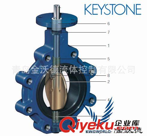 泰科 KEYSTONE F222 支耳式連接蝶閥 DN50 ～DN300原始圖片2