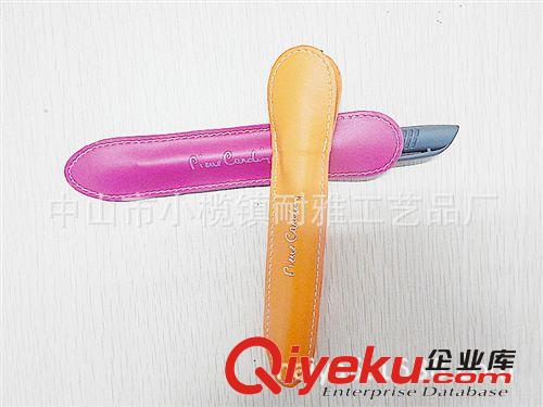 簡約時尚gd頭層zp筆套二層牛皮筆袋精品之選Leather pen bag原始圖片3