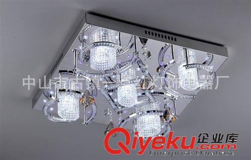 精品LED光源現代水晶燈吸頂式/臥室燈簡約燈2014新款/清爽平板燈原始圖片3