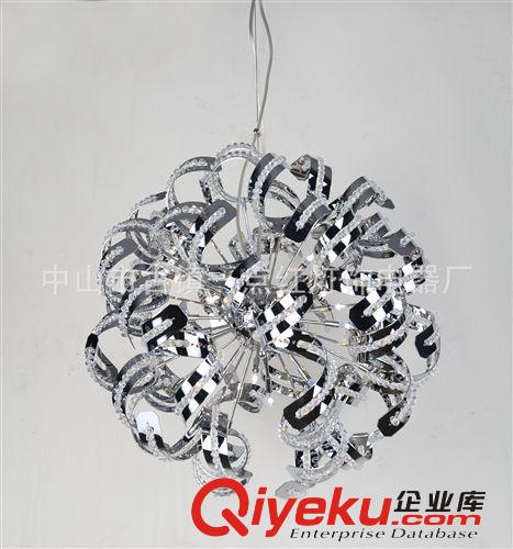 批發精品現代水晶燈吊燈圓球LED光源餐廳燈gd異形展廳燈異形燈