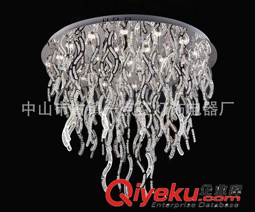 供精品現代水晶燈平板K9/LED方形圓形時尚異形金色客廳廠家直銷