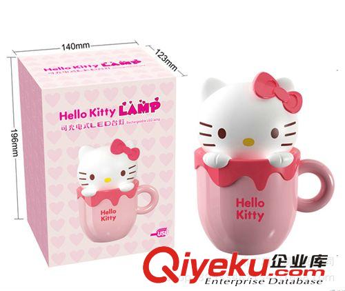 超萌卡通hellokitty杯杯燈凱特貓小夜燈 KT貓LED燈 kitty臺燈原始圖片2