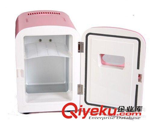 KT粉紅可加熱制冷車家兩用4L小冰箱原始圖片2