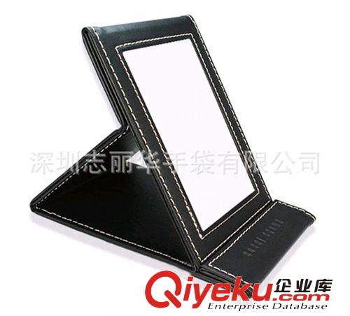 生產(chǎn) PU PVC 皮革 材質(zhì) 可折疊 化妝鏡 廠家 折疊化妝鏡原始圖片2