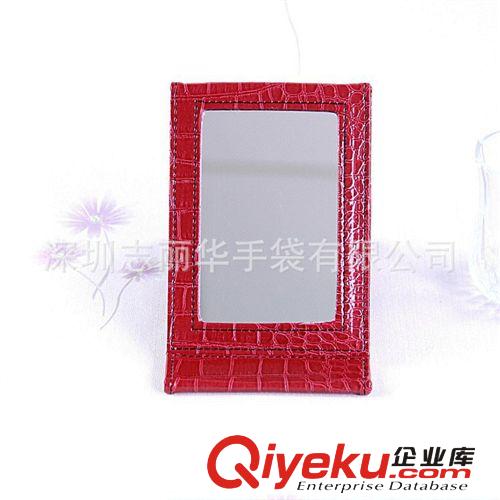生產(chǎn) PU PVC  皮革 材質(zhì) 可折疊 化妝鏡 廠家原始圖片2