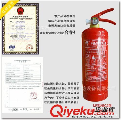 新國(guó)標(biāo)2公斤干粉ABC滅火器 2KG滅火器家用車用原始圖片2