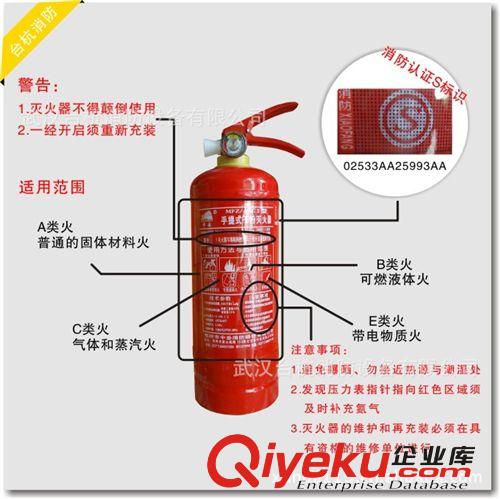 新國(guó)標(biāo)2公斤干粉ABC滅火器 2KG滅火器家用車用原始圖片3