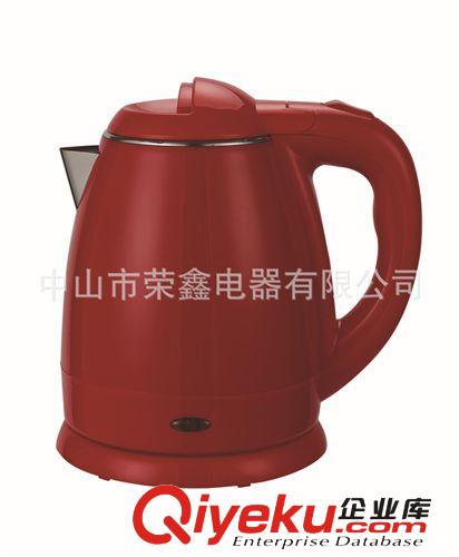 中山廠家供應(yīng)不銹鋼電熱水壺  1.2L塑料外殼電熱水壺