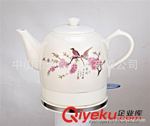 自動(dòng)斷電 陶瓷電水壺 景德鎮(zhèn)1.2L氣球花 機(jī)械單壺