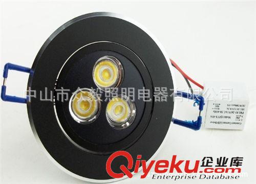 大功率3WLED天花燈 LED筒燈 廠家直銷LED燈具 LED家居商業照明