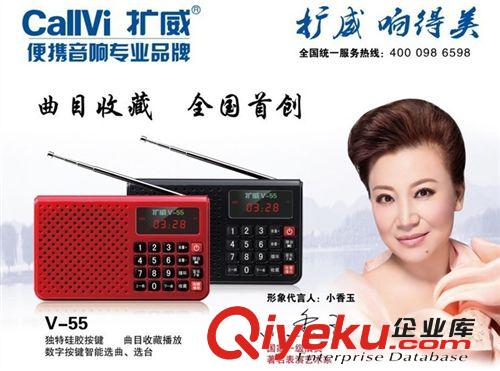 播放器， 小音箱， 擴威V-55 帶插U盤.TF卡插口，帶FM收音機