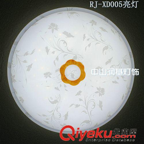 中山吸頂燈燈飾廠家直銷 RJ-XD017貼邊水晶彩繪吸頂燈 量大從優