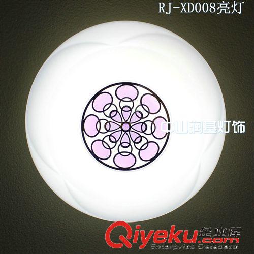 中山吸頂燈燈飾廠家直銷 RJ-XD017貼邊水晶彩繪吸頂燈 量大從優