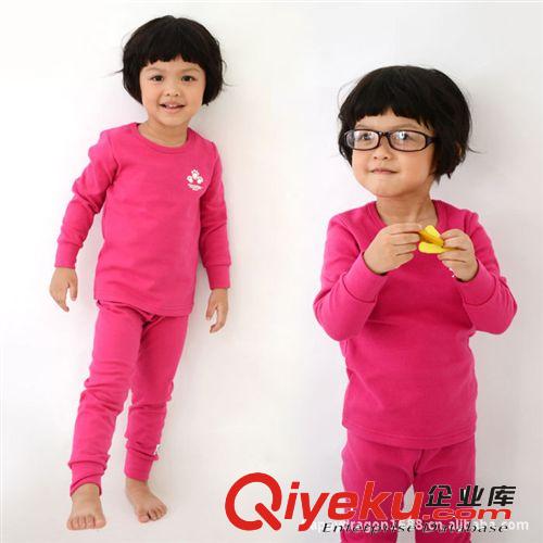 秋冬新款快活龍兒童家居服中小童純色家居服套裝626系列