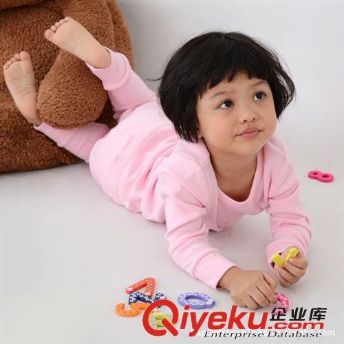 秋冬新款快活龍兒童家居服中小童純色家居服套裝626系列