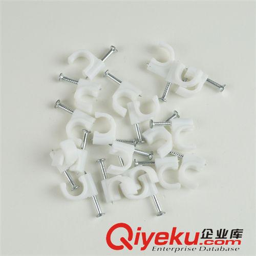 金星廠家 大量供應(yīng) 電線線卡 7mm  塑料線卡 鋼釘線卡 線卡原始圖片2