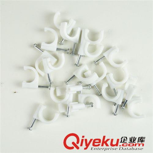 金星電器專業(yè)銷售塑料線卡 鋼釘線卡 10mm  固定電線  電線線卡原始圖片2