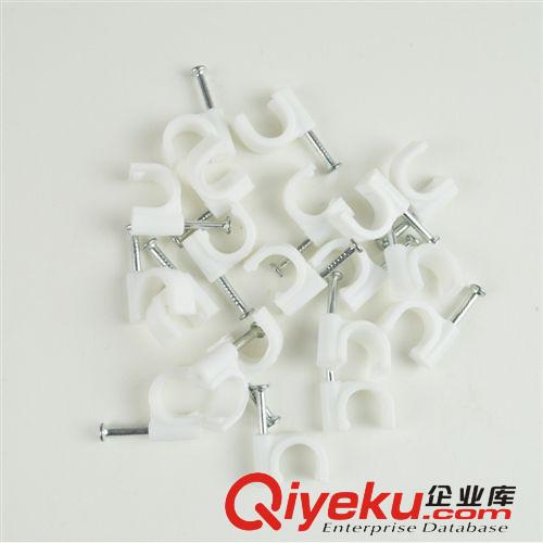 直銷電線線卡 塑料線卡 鋼釘線卡 8mm  固定電線 線卡原始圖片2