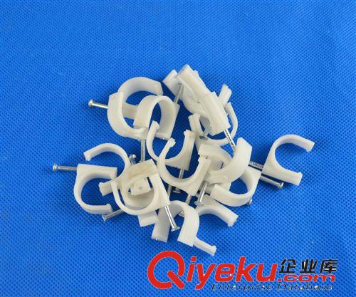 直銷電線線卡 塑料線卡 鋼釘線卡 8mm  固定電線 線卡原始圖片3