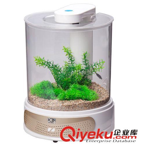 廠家創(chuàng)意魚缸批發(fā)代理 空氣負離子 PM2.5過濾器亞克力水族箱混批