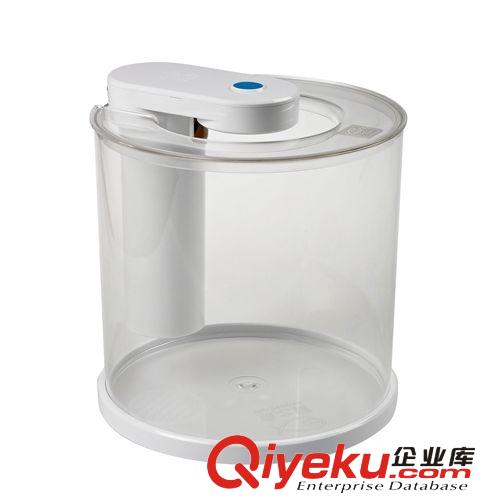亞克力ed燈 圓柱迷你桌面生態過濾免換水魚缸批發 創意水族箱