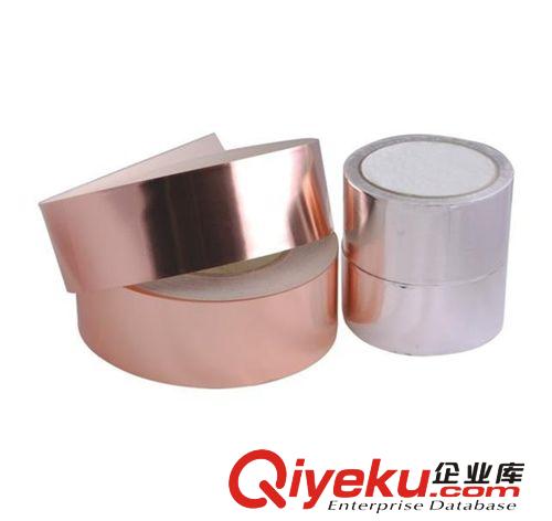 廠家直銷雙導(dǎo)單導(dǎo)銅箔膠帶 導(dǎo)電布 鋁箔 銅箔紙?jiān)紙D片3